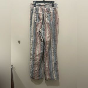 Striped linen pants